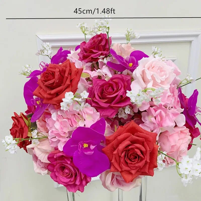 WeddingStory Shop 45cm half ball Wedding Backdrop Floral Arrangement  Rose Hydrangea