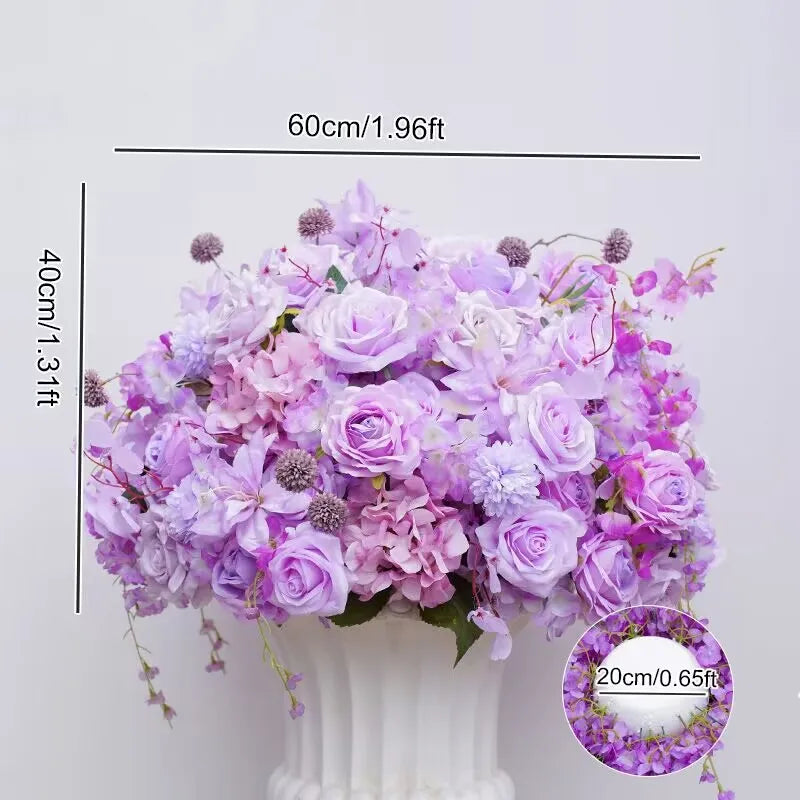 Purple Roses Cherry Blossom Series Wedding Backdrop Arch
