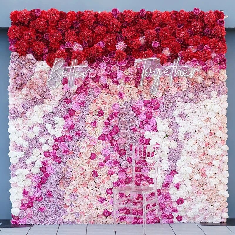 WeddingStory Shop Multicolor Hydrangea  Flower Wall Wedding Backdrop