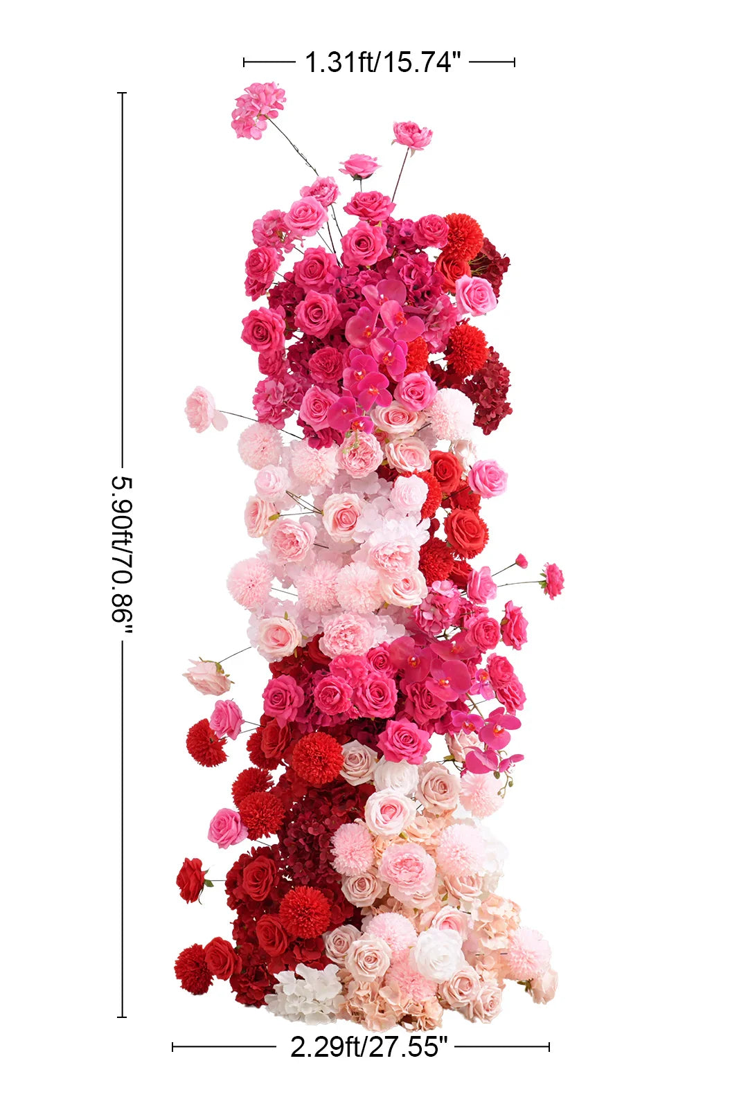 Hot Pink Rose Wedding Backdrop