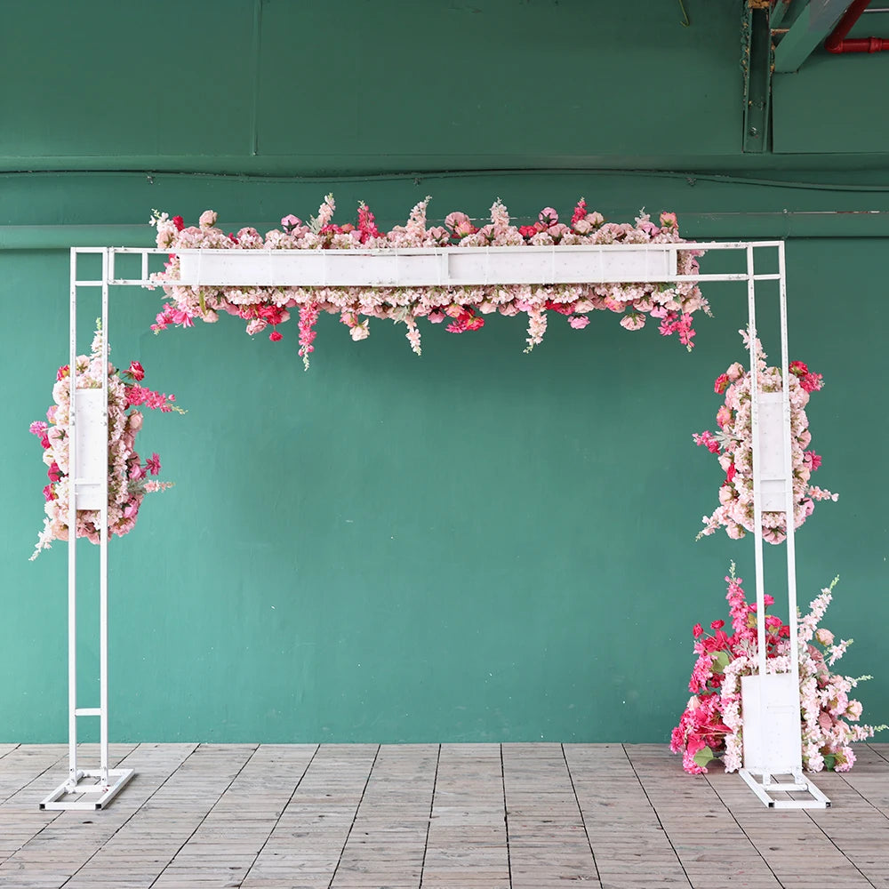 Pink flowers Artificial Decoration Luxury Rose Delphinium Flower Arrangement