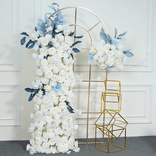 WeddingStory Shop Event Decor Luxury White Blue Wedding Backdrop Arch