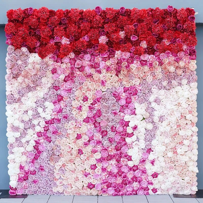 WeddingStory Shop 2.4x2.4 M( 8x8ft) Multicolor Hydrangea  Flower Wall Wedding Backdrop