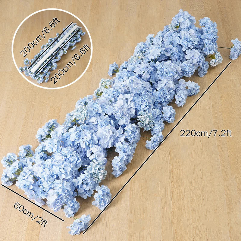 Baby blue Rose Hydrangea Floral Arrangement