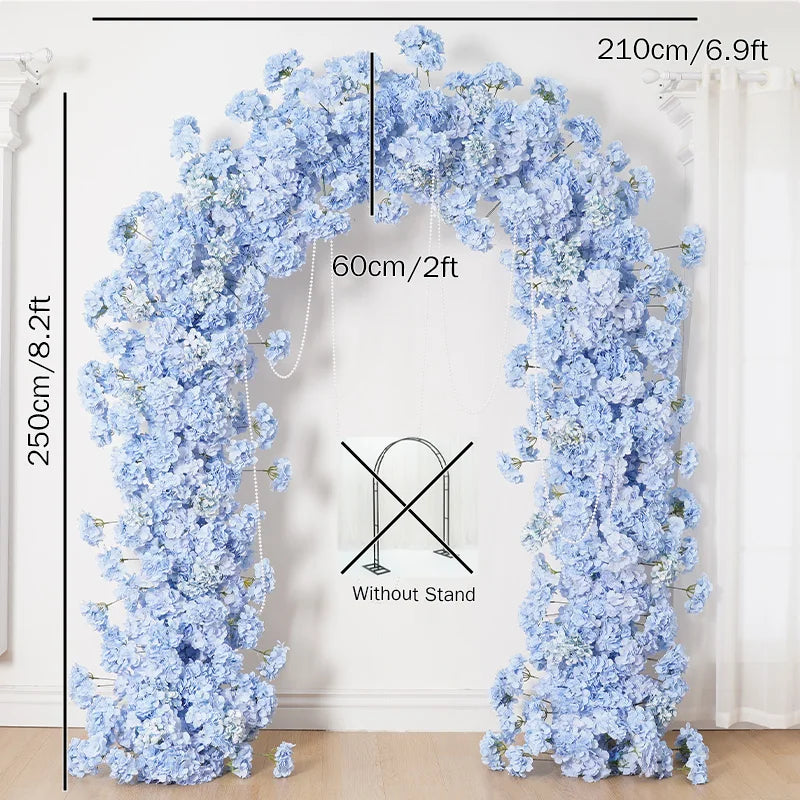 Baby blue Rose Hydrangea Floral Arrangement