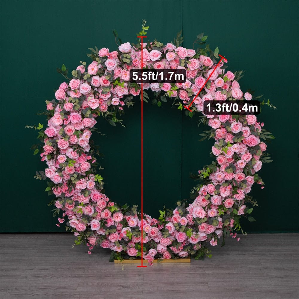 WeddingStory Shop 1.5m flower add arch Luxury Event Decoration Arch with Flowers or without