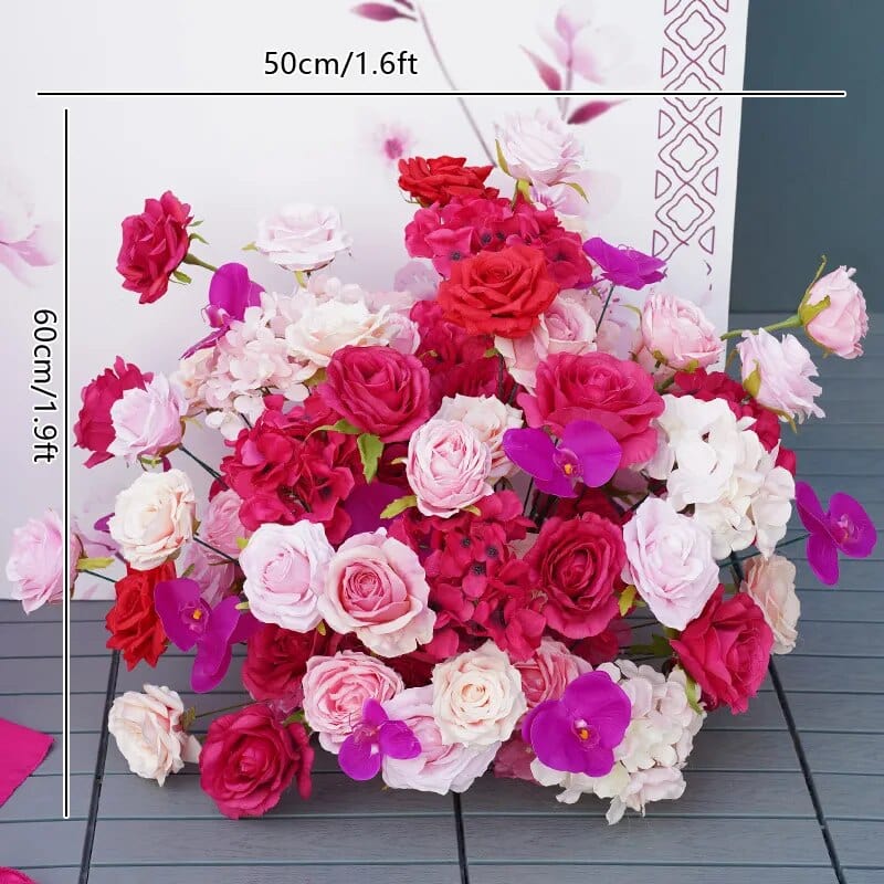 WeddingStory Shop 50x60cm floor flower Wedding Backdrop Floral Arrangement  Rose Hydrangea