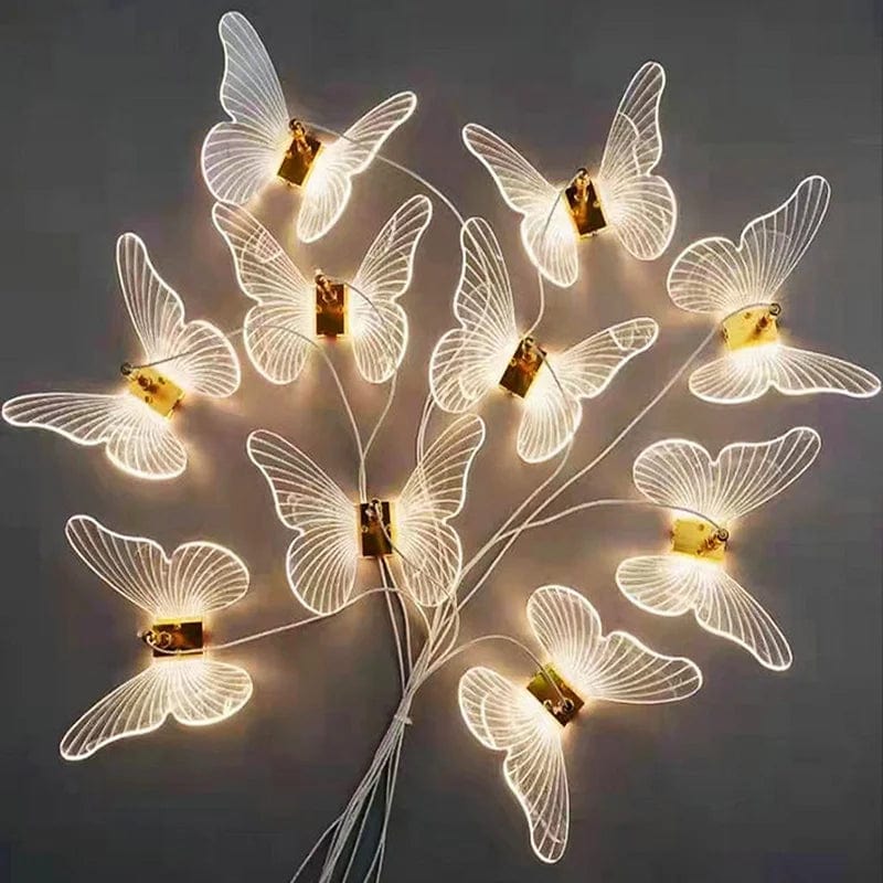 WeddingStory Shop 220v / 1 Set of 10PCS / CHINA|M Modern Butterfly LED Hanging Lamps