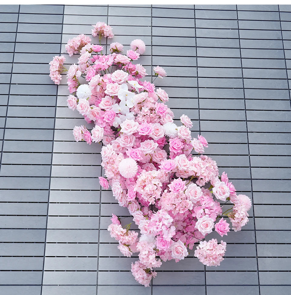 Marshmallow pink Silk Flowers Arrangements