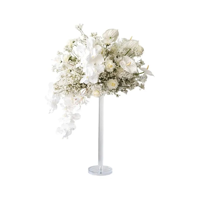 WeddingStory Shop without acrylic holder / Baby breath flower Baby Breath Rose Hydrangea Artificial Flower Ball and Acrylic Stand
