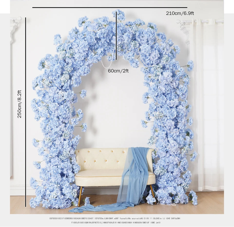 Baby blue Rose Hydrangea Floral Arrangement