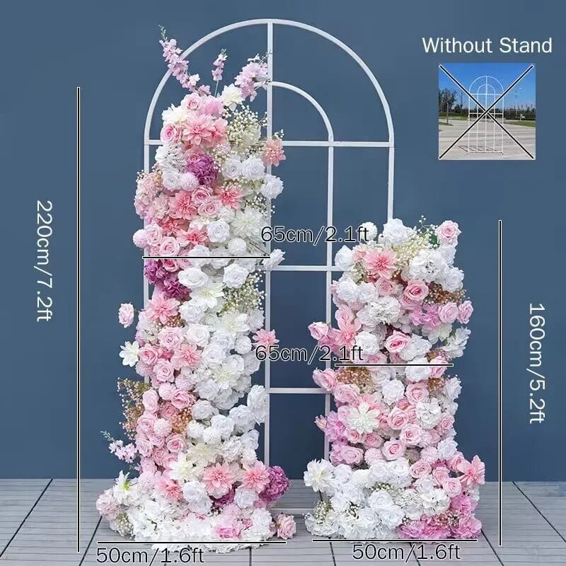 WeddingStory Shop 2pc flower no stand BabyBreath Rose Floral Arrangement Decor