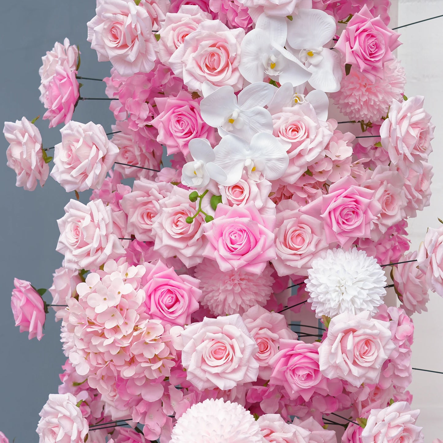 Marshmallow pink Silk Flowers Arrangements