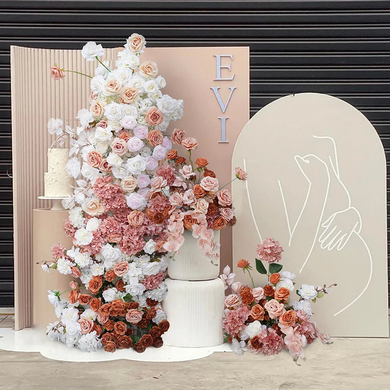 Fall themed wedding backdrop