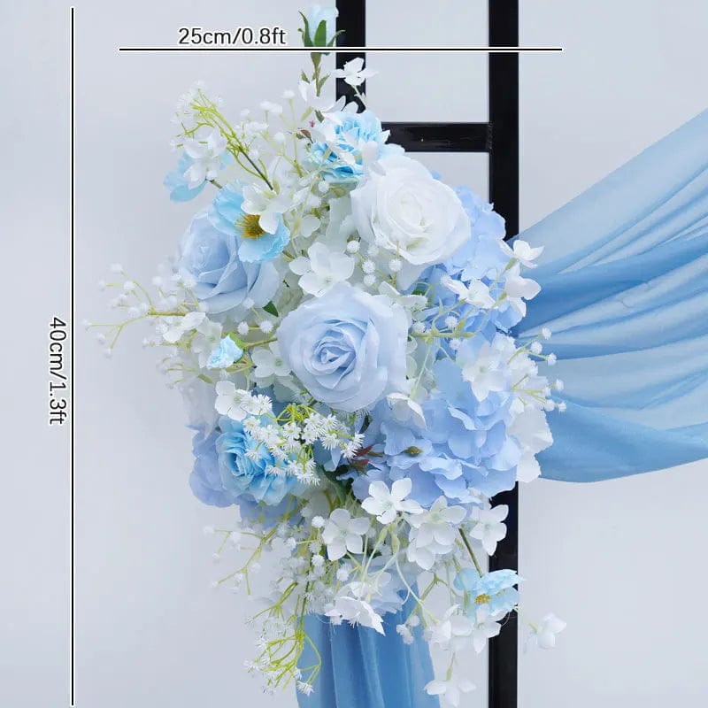 WeddingStory Shop 1.8x0.3ft flower Blue Wedding Arch Decor - Create a Romantic Backdrop for Your Special Day!
