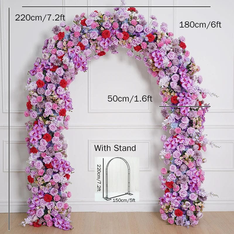 WeddingStory Shop Flower with frame B Silk Purple Wedding Flower Arrangement