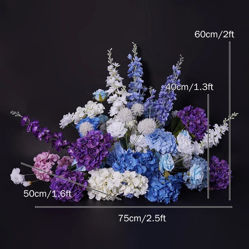 WeddingStory Shop Event Decor 75x50cm flower row Multicolored Wedding Flower Arrangement