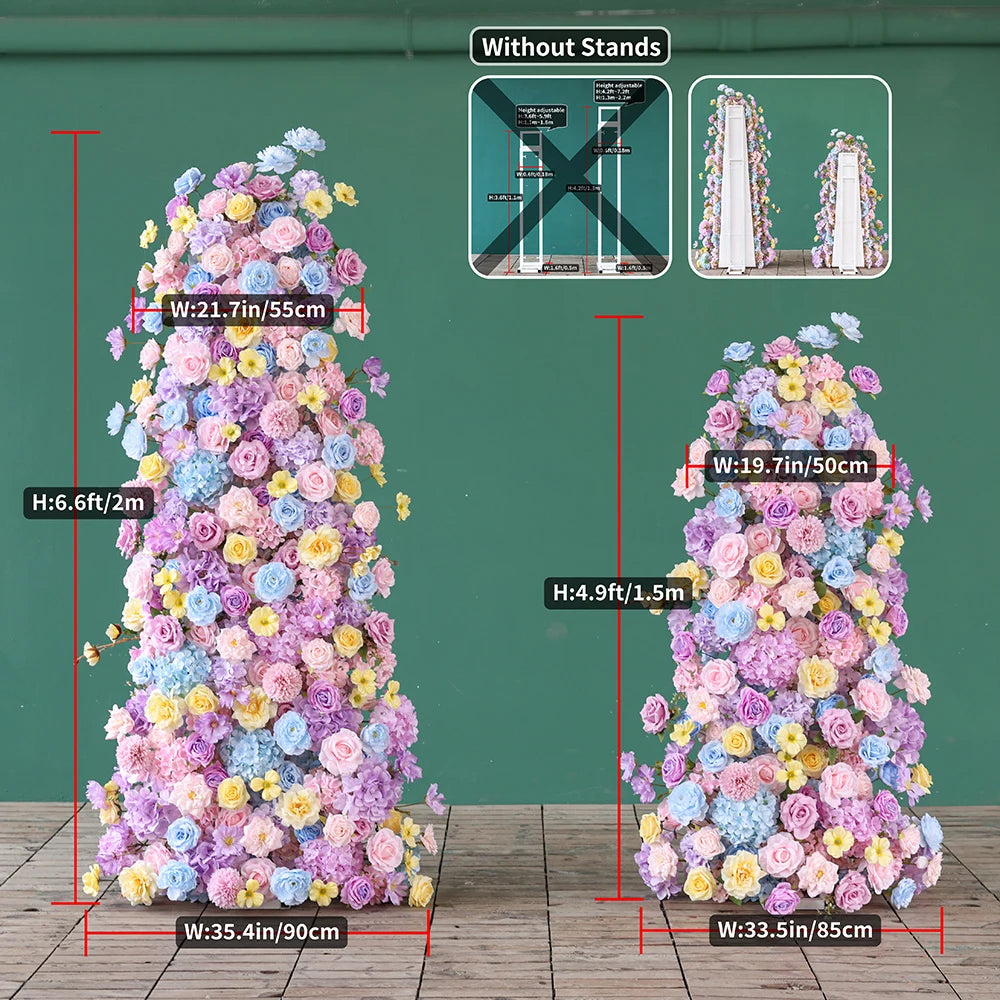 Hydrangea Artificial Flower Arrangement Event Backdrop Decor