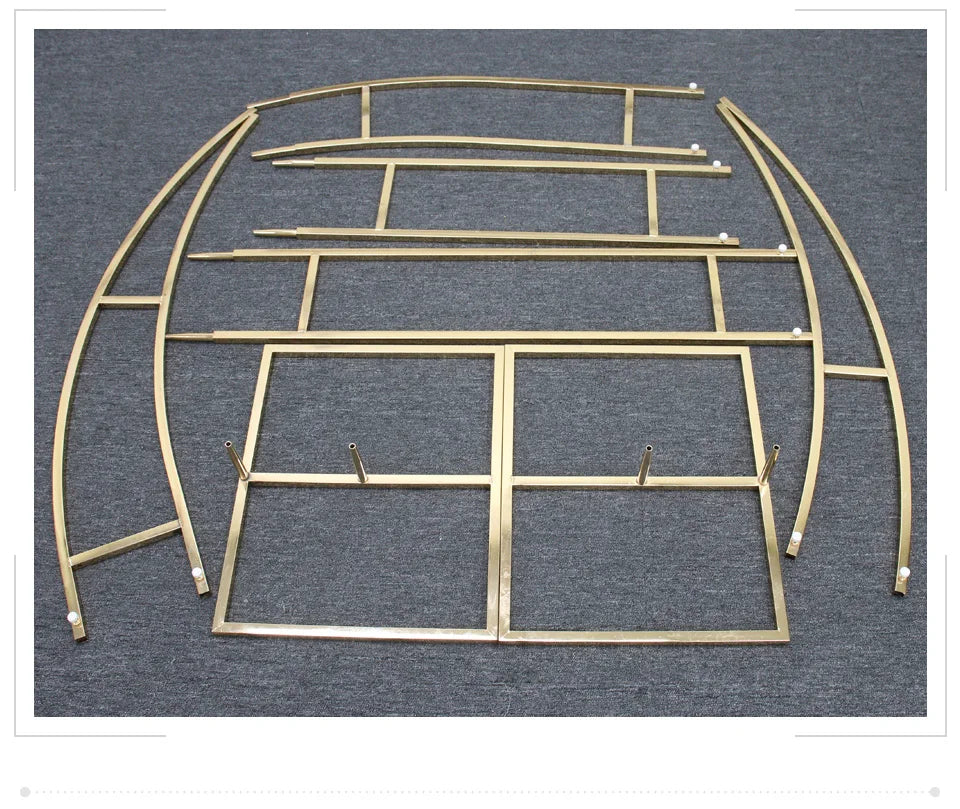 2.4M Gold-Plated Iron Horn Arches
