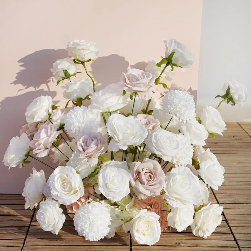 WeddingStory Shop 5D Wedding Backdrop Floral Arrangement Beige