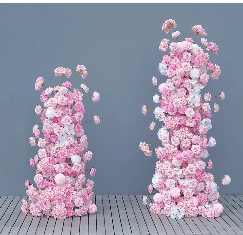 Marshmallow pink Silk Flowers Arrangements