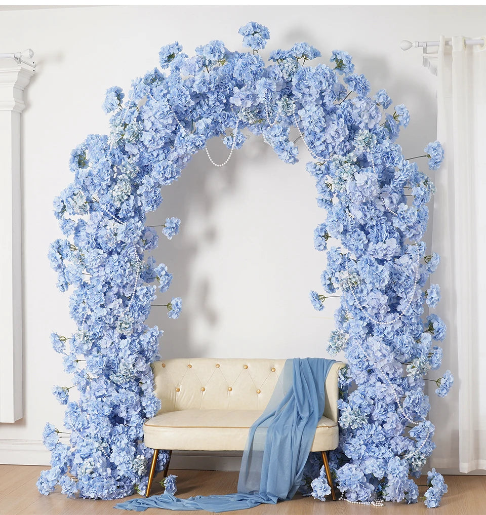 Baby blue Rose Hydrangea Floral Arrangement