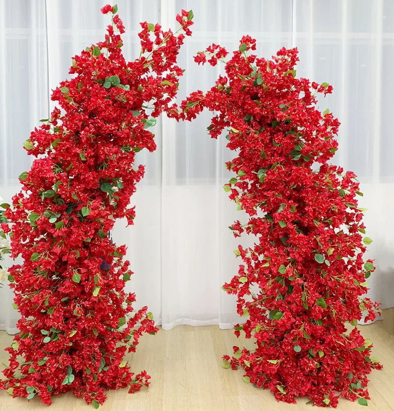 Hot Pink Bougainvillea Plum Blossom Arrangement