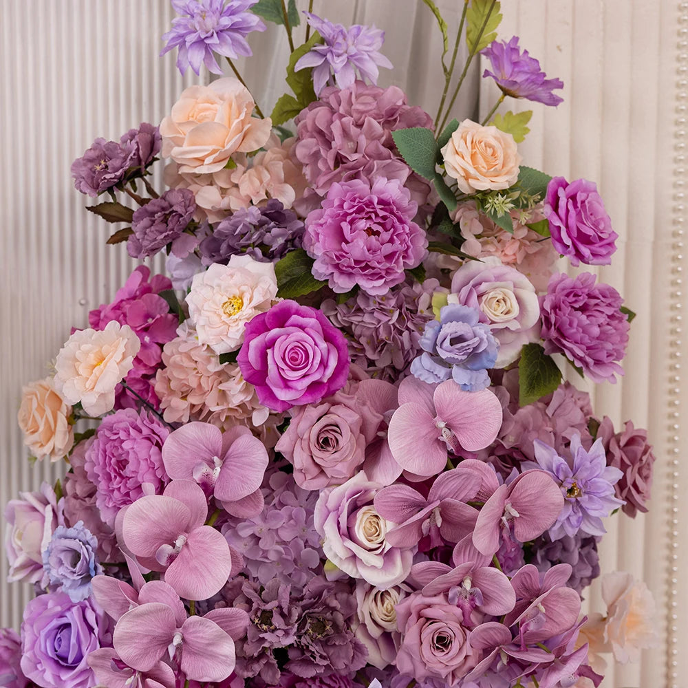 Wedding Floral Arrangements Customized Purple Series Rose Hydrangea Orchid