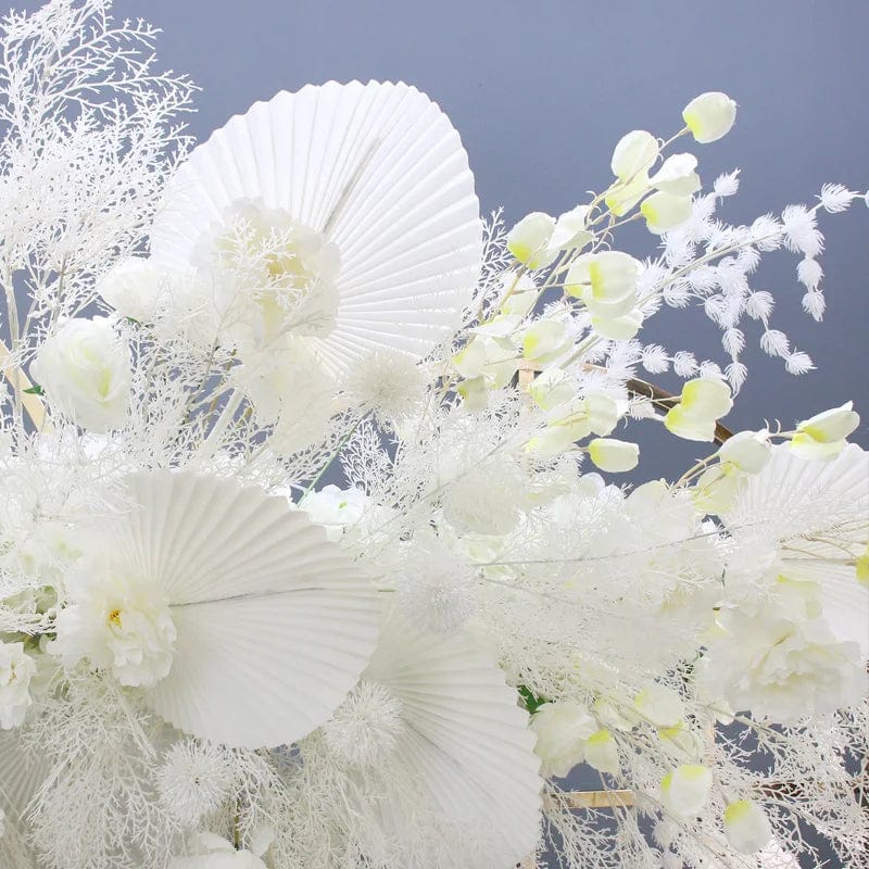 WeddingStory Shop White Arch Flower Backdrop Flowers