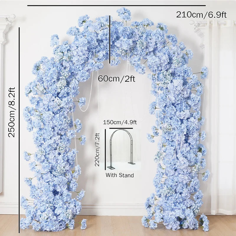 Baby blue Rose Hydrangea Floral Arrangement