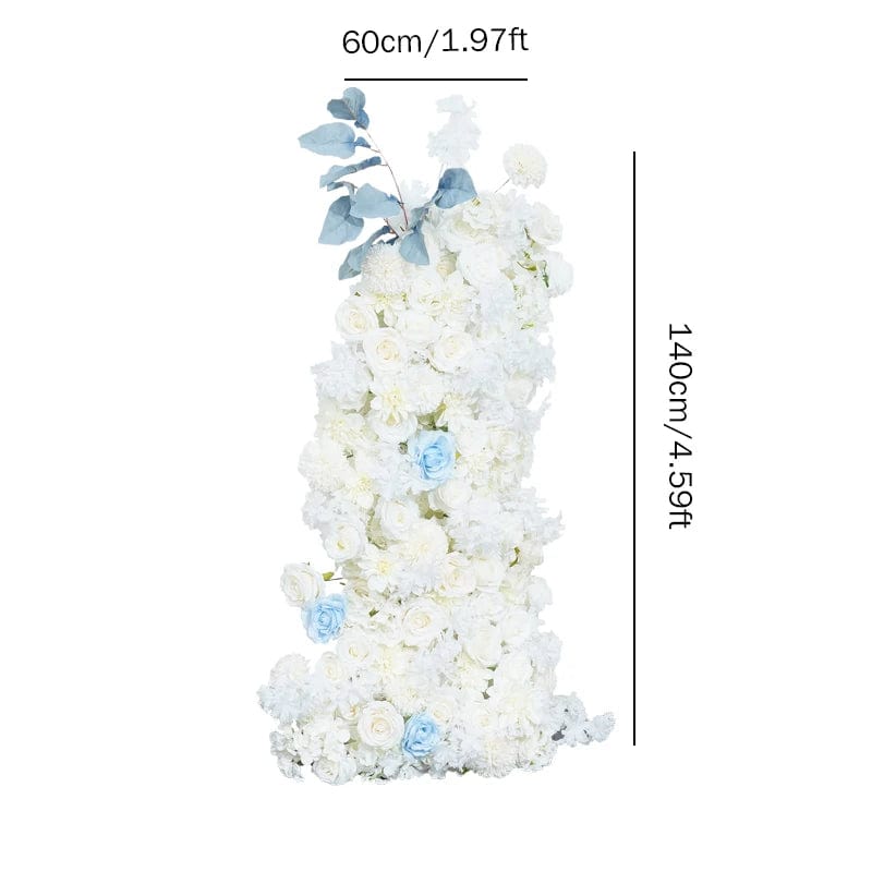 WeddingStory Shop Event Decor Luxury White Blue Wedding Backdrop Arch