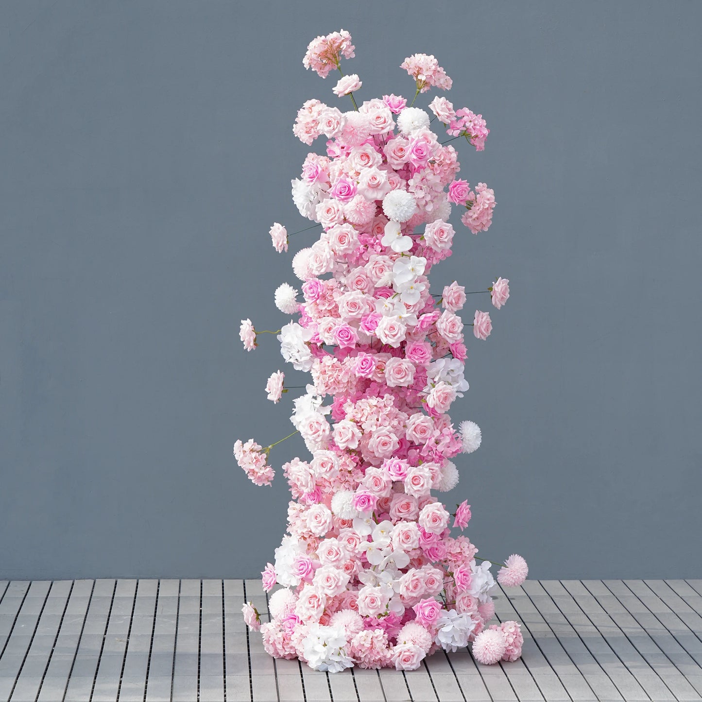 Marshmallow pink Silk Flowers Arrangements