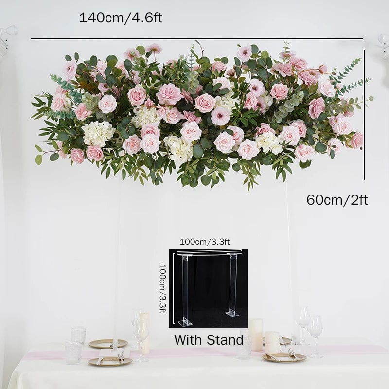 WeddingStory Shop Flowers Flower and stand Elegant Pink Rose & Eucalyptus Table Centerpiece Arrangement