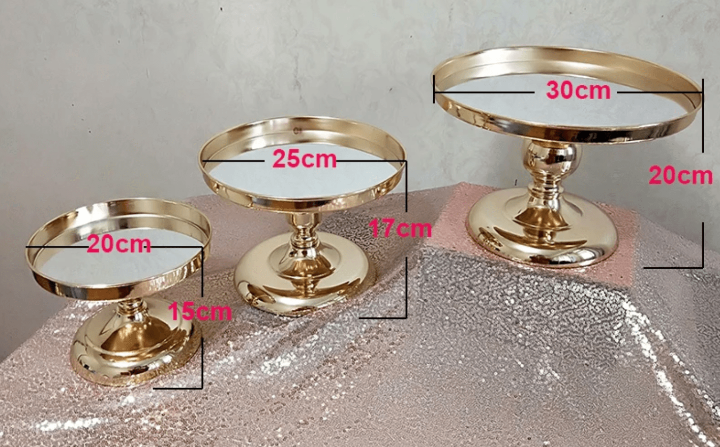 WeddingStory Shop 1 layer 8 inch Cake stand collection 2 tier, 3 tier