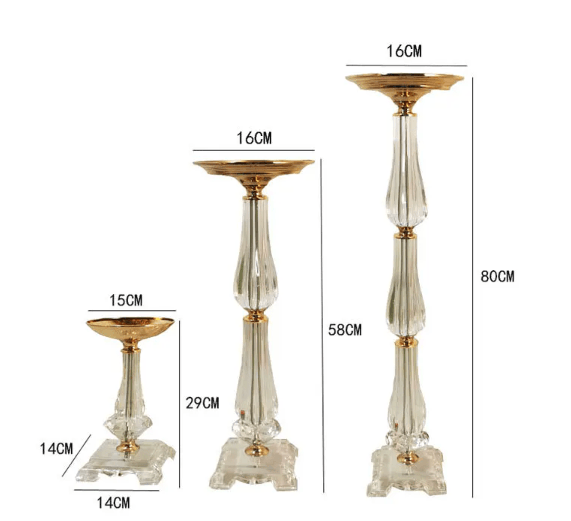 WeddingStory Shop gold flower stand / 22 inch Flower centerpieces for wedding 10 pcs