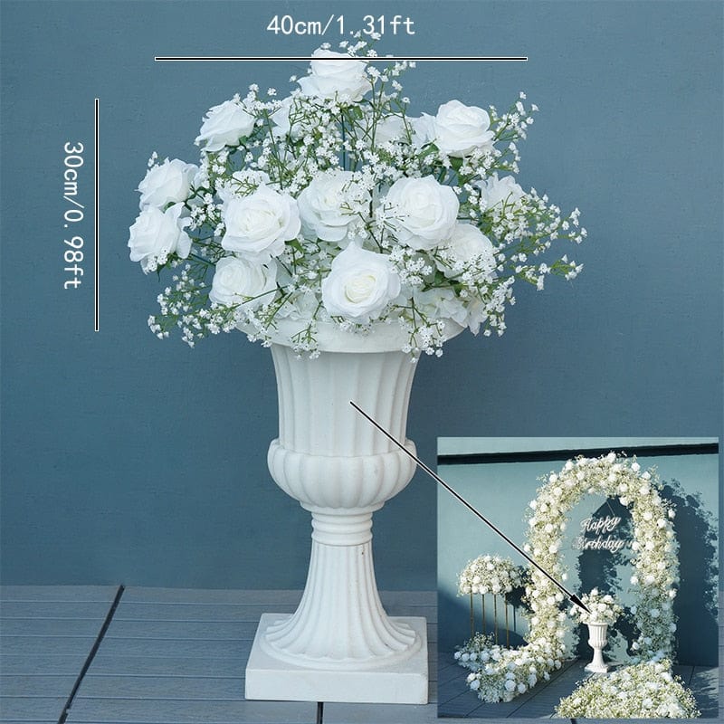 WeddingStory Shop 40x30cm flower ball Luxury White Babysbreath artificial flowers for Arch Decoration