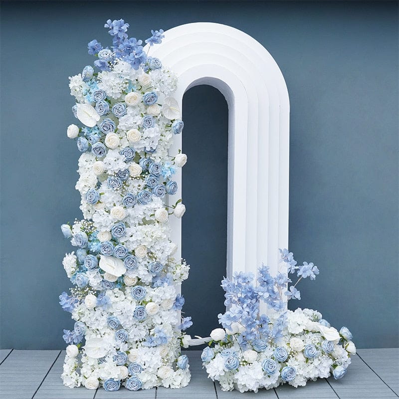 WeddingStory Shop 2Pc Flowers no stand Babybreath blue & white Flower Arrangement