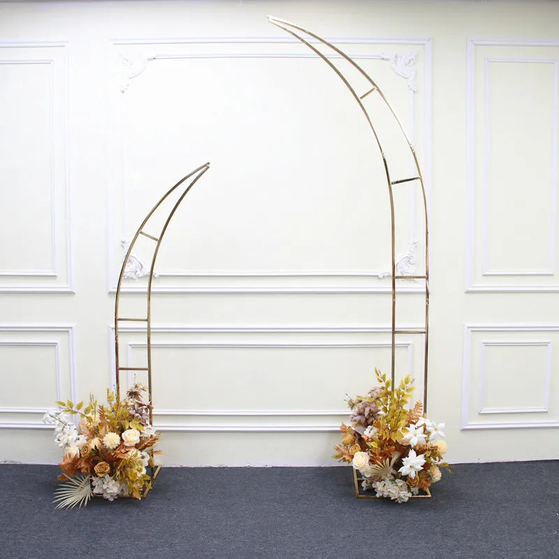 2.4M Gold-Plated Iron Horn Arches
