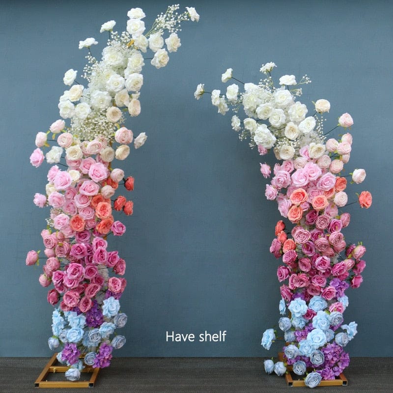 WeddingStory Shop Flower add stand set Multicolor rose backdrop flowers