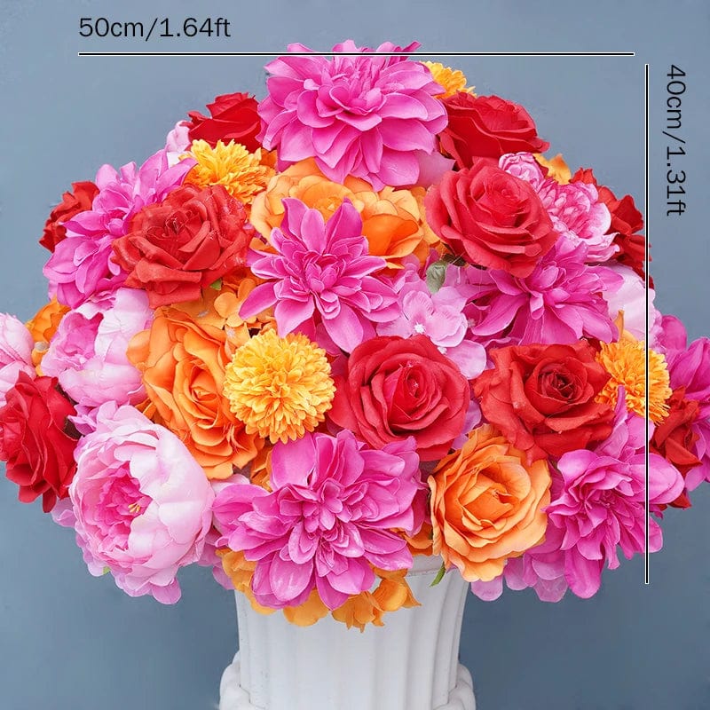 WeddingStory Shop 50x40cm flower ball A Luxury 5D Colorful Wedding Backdrop