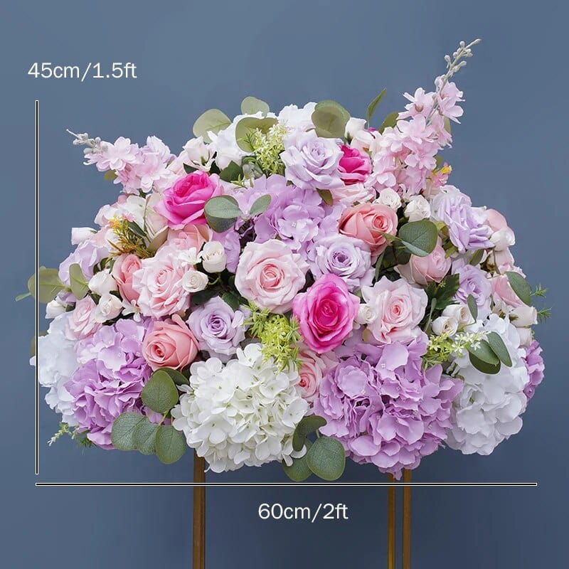 WeddingStory Shop 60x45cm flower ball Pink Purple Wedding Flower Ball & Runner