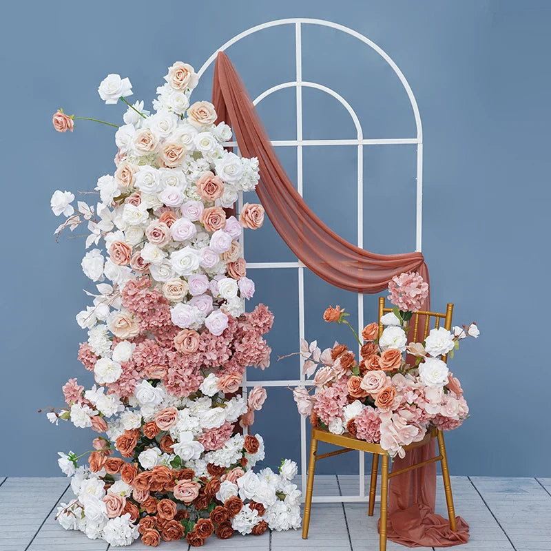 Fall themed wedding backdrop