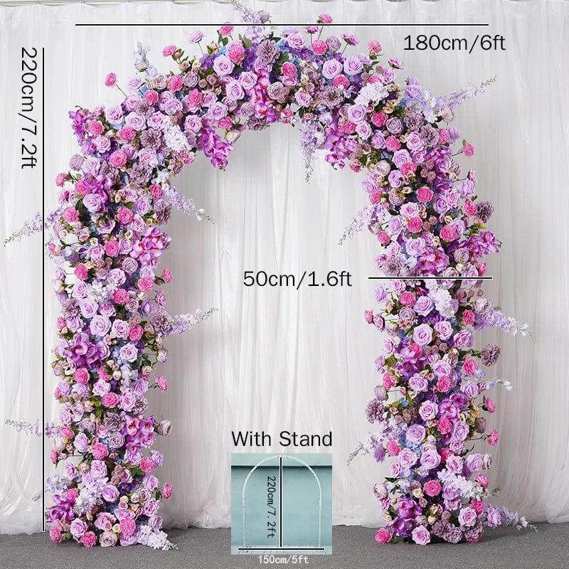 WeddingStory Shop Flower with arch A Silk Purple Wedding Flower Arrangement