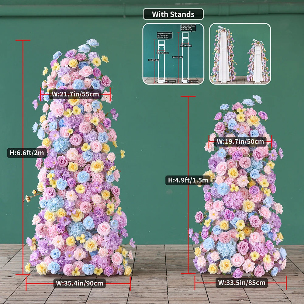 Hydrangea Artificial Flower Arrangement Event Backdrop Decor