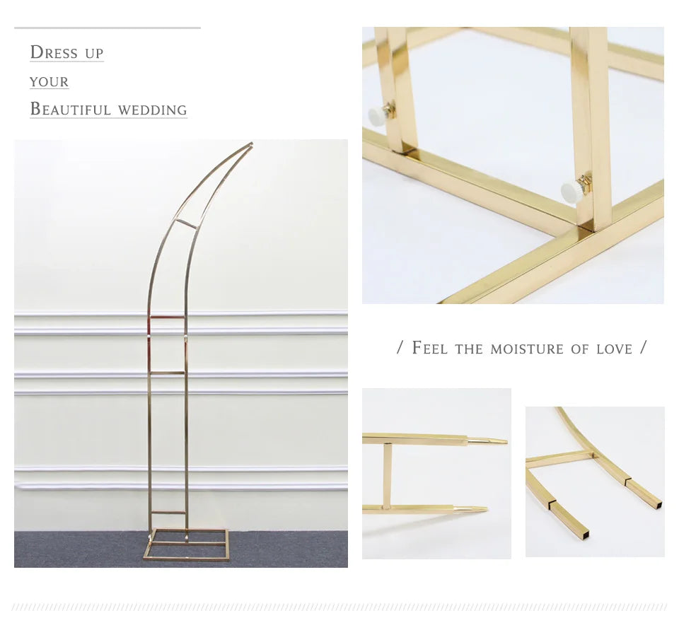 2.4M Gold-Plated Iron Horn Arches