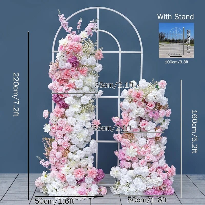 WeddingStory Shop 2Pc flower add stand BabyBreath Rose Floral Arrangement Decor
