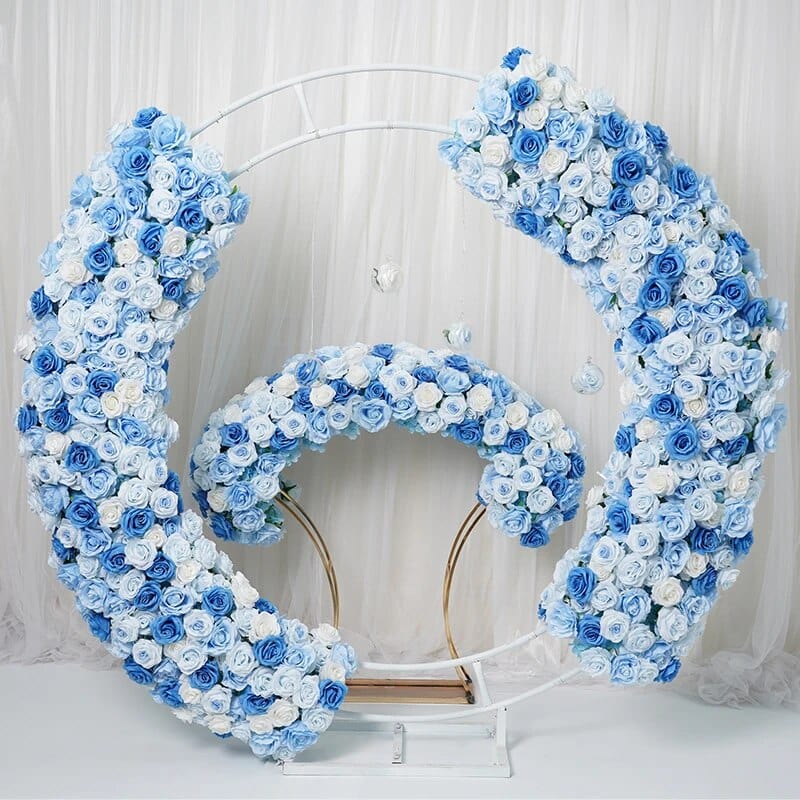 WeddingStory Shop Blue Floral Arrangement with a Stand