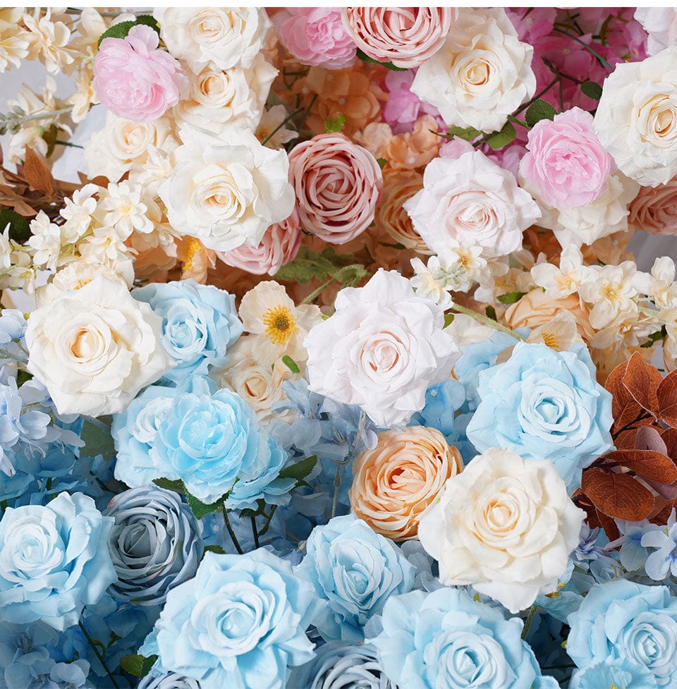 WeddingStory Shop Luxury Table Runner in soft pink and baby blue