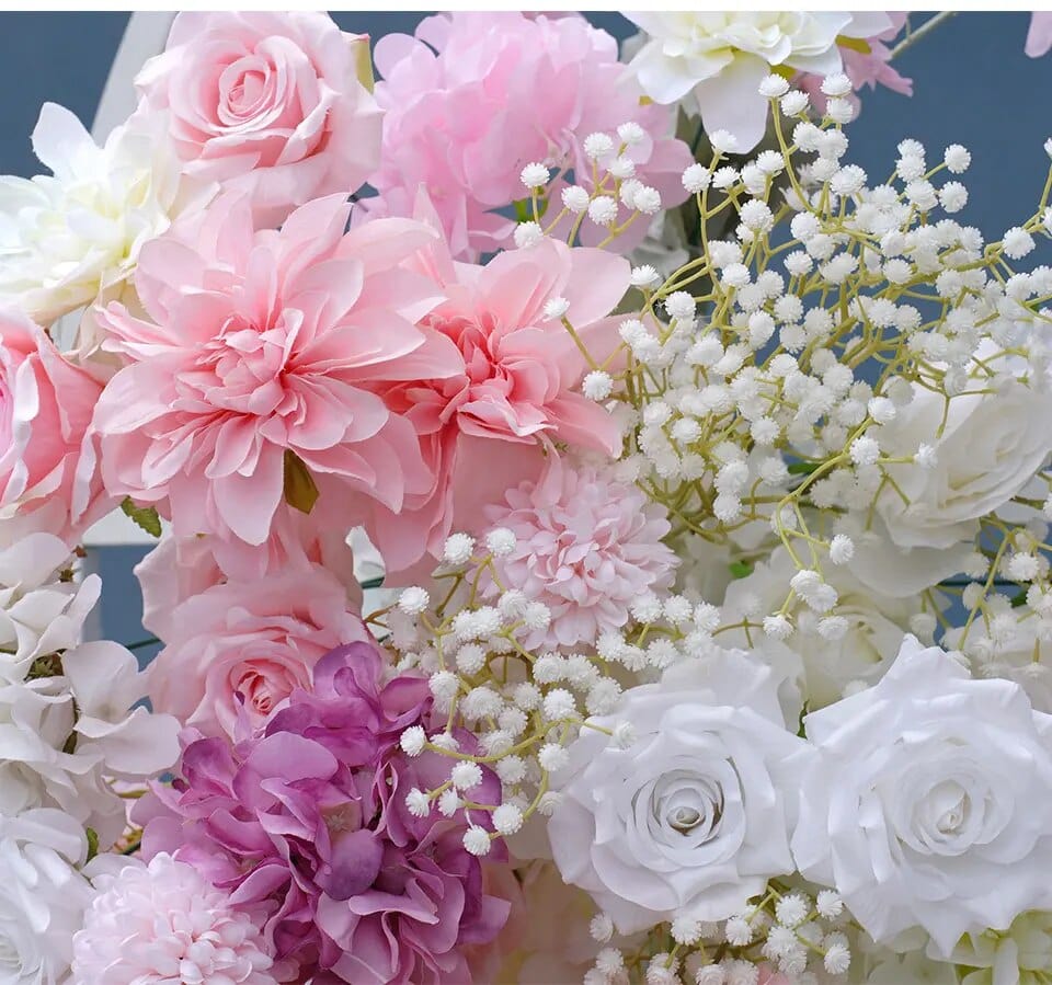 WeddingStory Shop BabyBreath Rose Floral Arrangement Decor