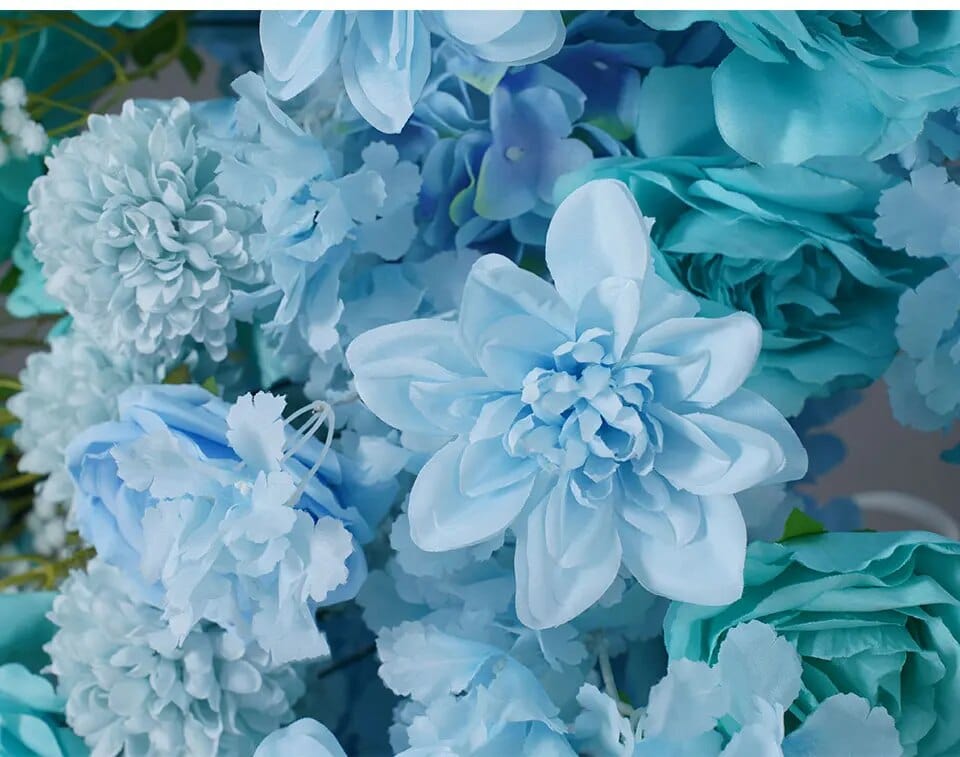 WeddingStory Shop Tiffany Blue Backdrop Decor Floral Arrangement